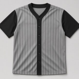 Baseball Style A Jersey — Gray/Black