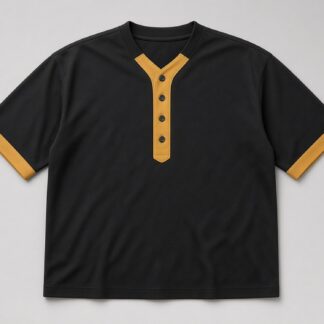 Baseball Style B Jersey — Black/Gold