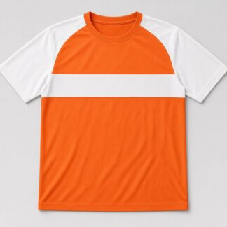 Soccer Style B Jersey — Orange/White