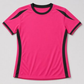 Volleyball Style A Jersey — Hot Pink/Black