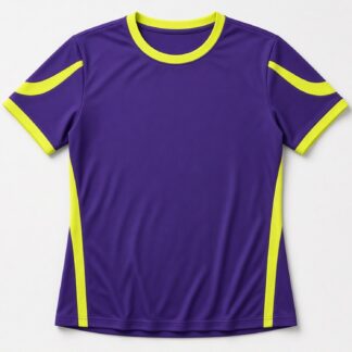 Volleyball Style A Jersey — Purple/Neon Yellow